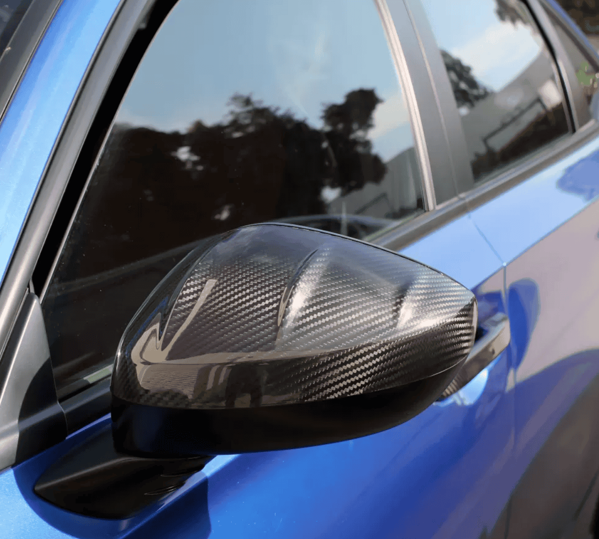 Acura Integra Carbon Fiber Mirror Caps - Installed on Type S 1701368589791