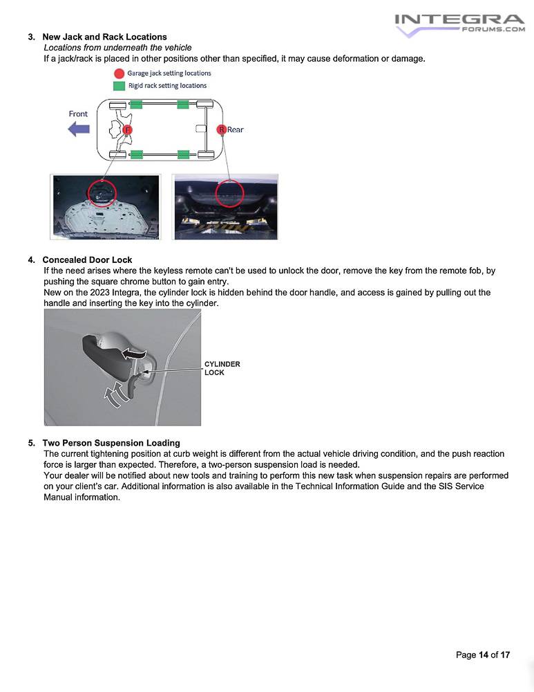 Acura Integra 2023 Integra Total Quality Inspection (TQI) & New Model Service Bulletin 2023-acura-integra-service-bulletin-total-quality-inspection-check-11