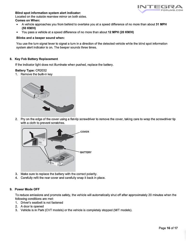 Acura Integra 2023 Integra Total Quality Inspection (TQI) & New Model Service Bulletin 2023-acura-integra-service-bulletin-total-quality-inspection-check-13