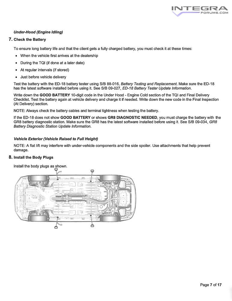 Acura Integra 2023 Integra Total Quality Inspection (TQI) & New Model Service Bulletin 2023-acura-integra-service-bulletin-total-quality-inspection-check-15