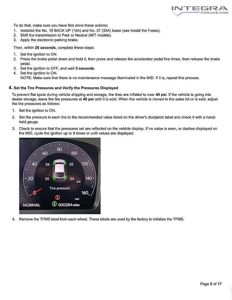 Acura Integra 2023 Integra Total Quality Inspection (TQI) & New Model Service Bulletin 2023-acura-integra-service-bulletin-total-quality-inspection-check-5