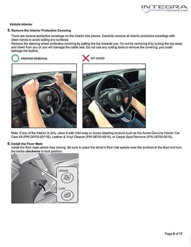 Acura Integra 2023 Integra Total Quality Inspection (TQI) & New Model Service Bulletin 2023-acura-integra-service-bulletin-total-quality-inspection-check-6