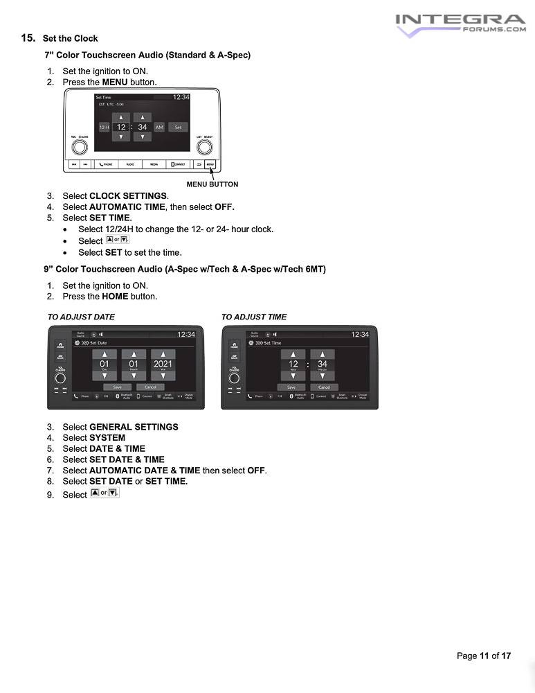 Acura Integra 2023 Integra Total Quality Inspection (TQI) & New Model Service Bulletin 2023-acura-integra-service-bulletin-total-quality-inspection-check-8