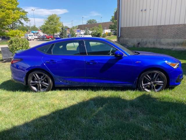 Acura Integra Car came in!  Apex Blue Integra A-Spec 2023 intrega