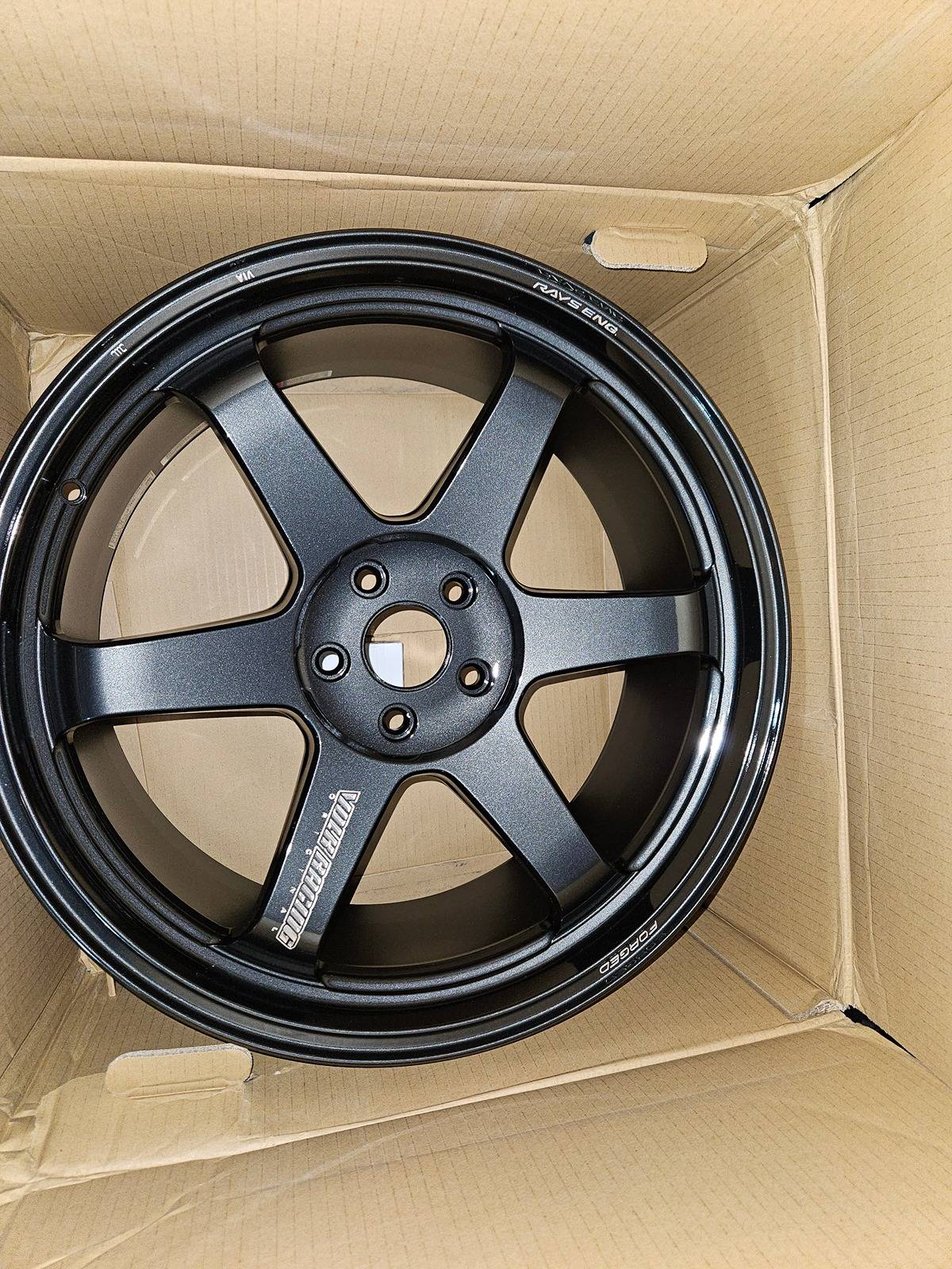 Volk Racing TE37 Diamond Black wheels 20x9.5 5x114.3 et 36, set of 4 ...