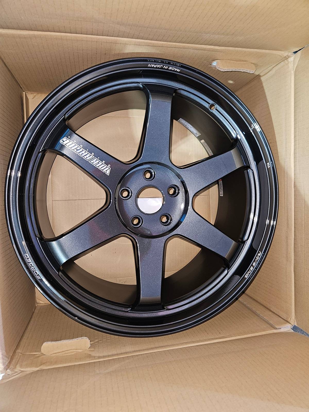 Volk Racing TE37 Diamond Black wheels 20x9.5 5x114.3 et 36, set of 4 ...