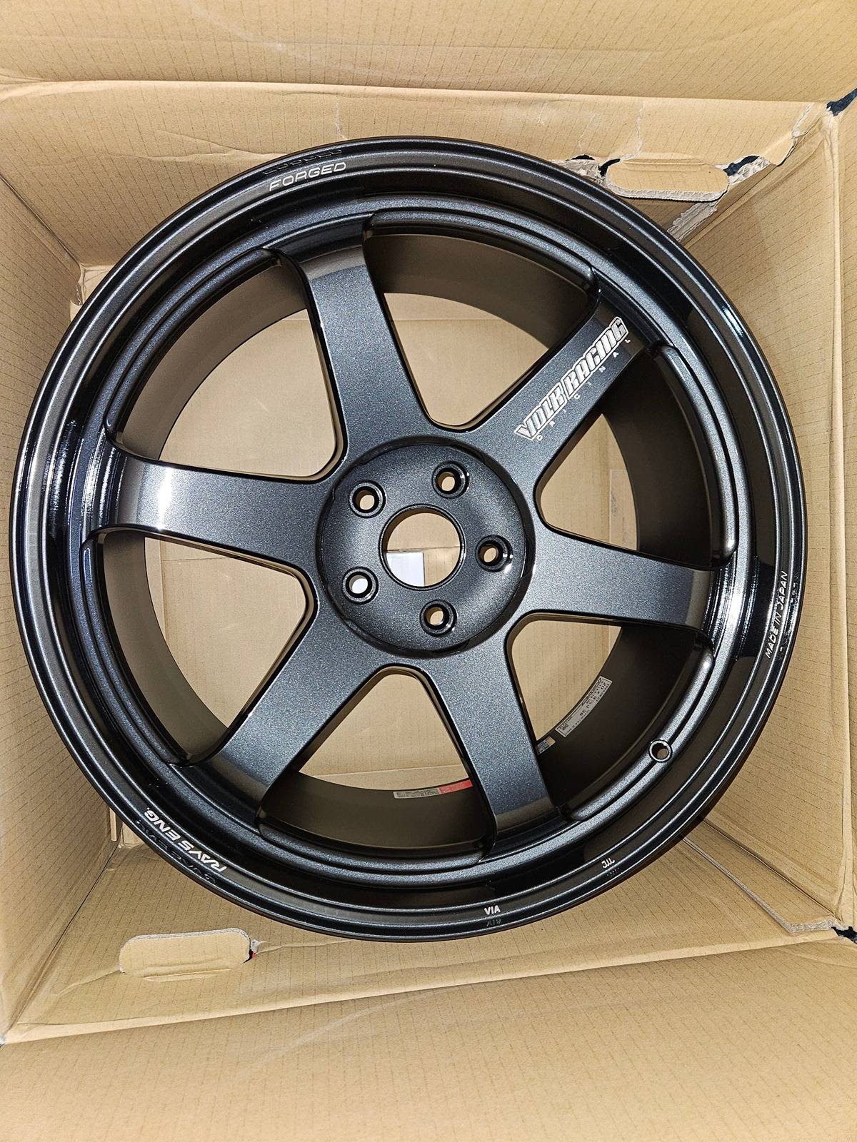 Volk Racing TE37 Diamond Black wheels 20x9.5 5x114.3 et 36, set of 4 ...