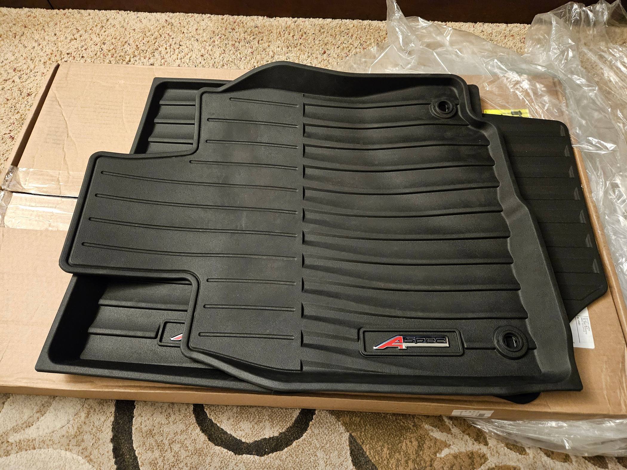 Acura Integra Accessories for sale - All season floor mats, Windshield sunshade and Wheel locks(black) 20240526_204816