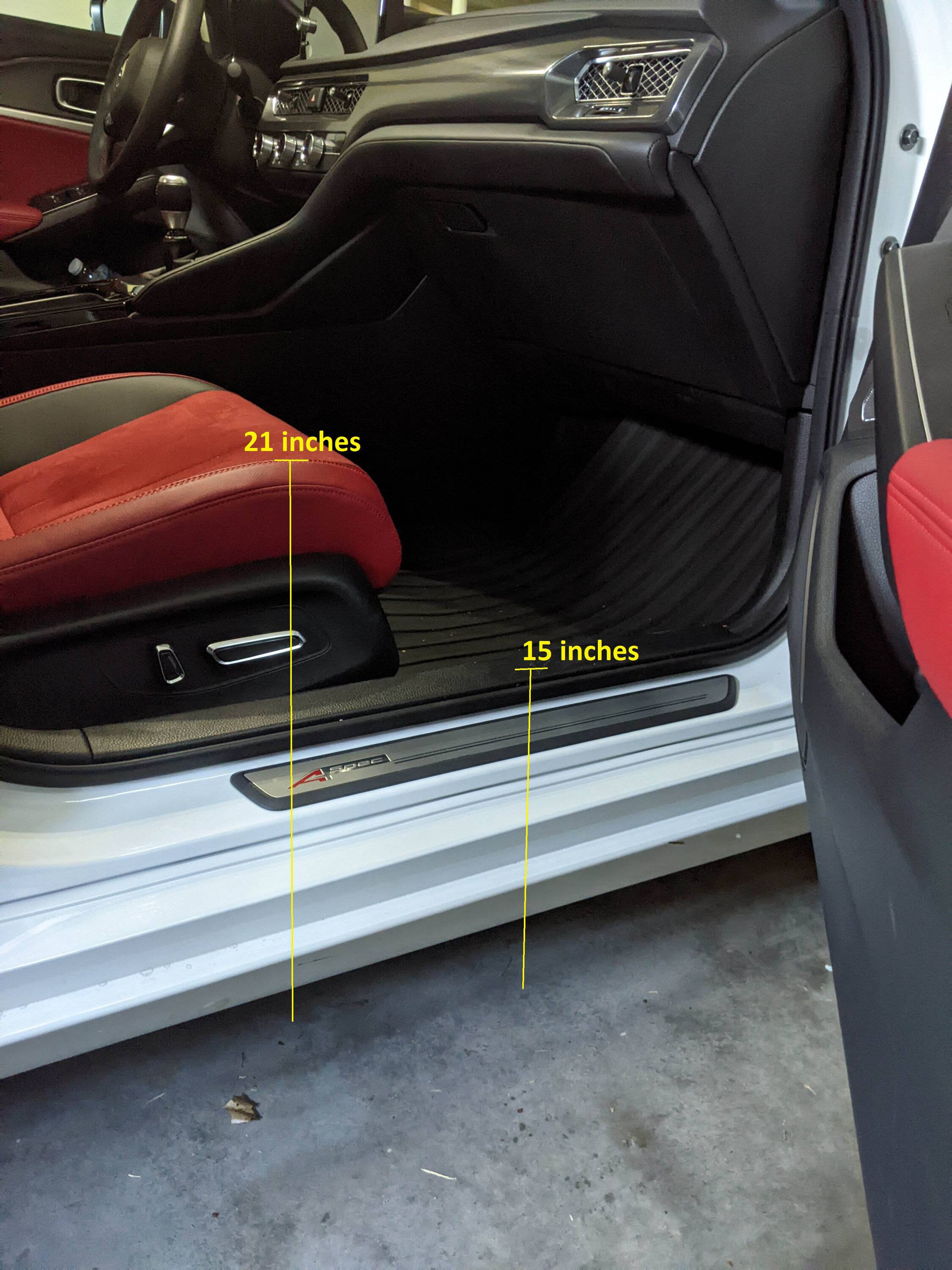 Acura Integra Seat Height from Ground 23Integra pass clearance