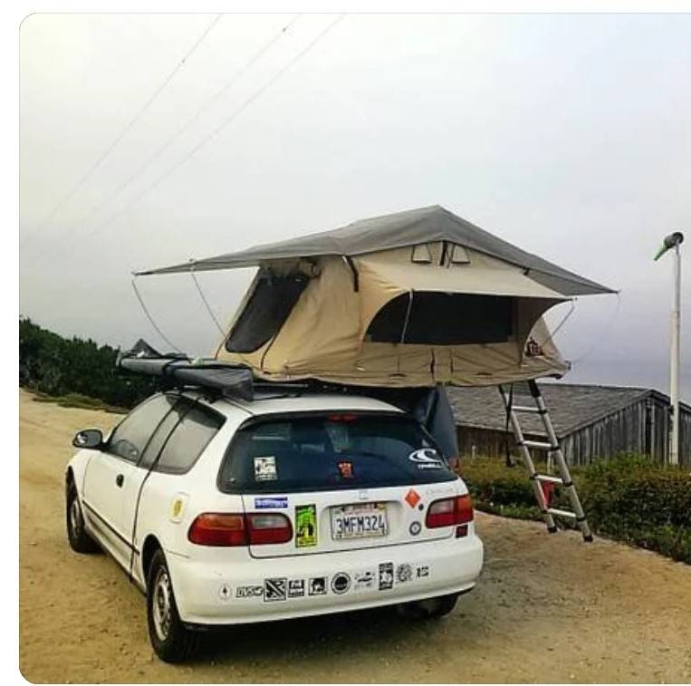 Acura Integra Roof/roof bars static weight limit civic roof tent