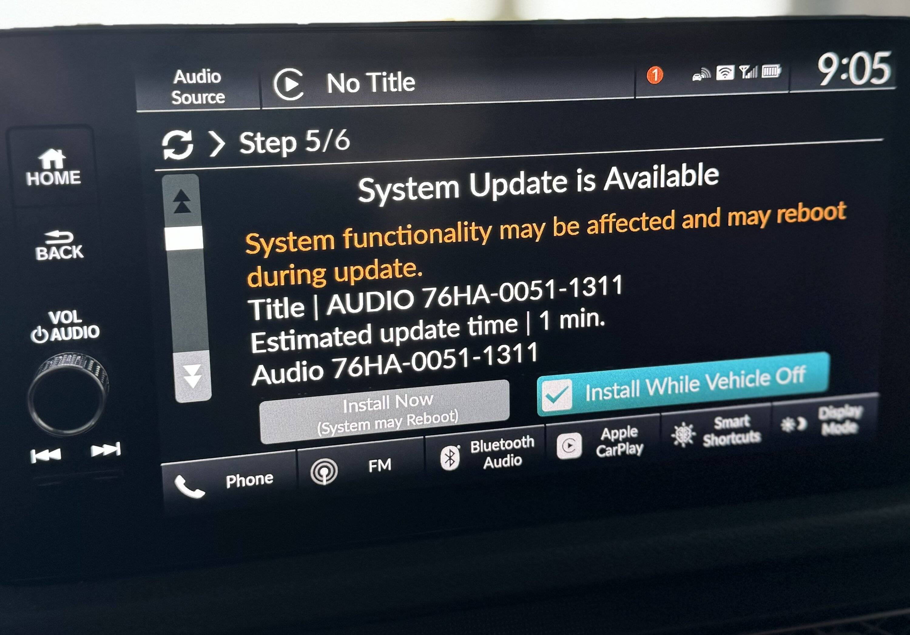 Acura Integra Infotainment OTA Update IMG_1286