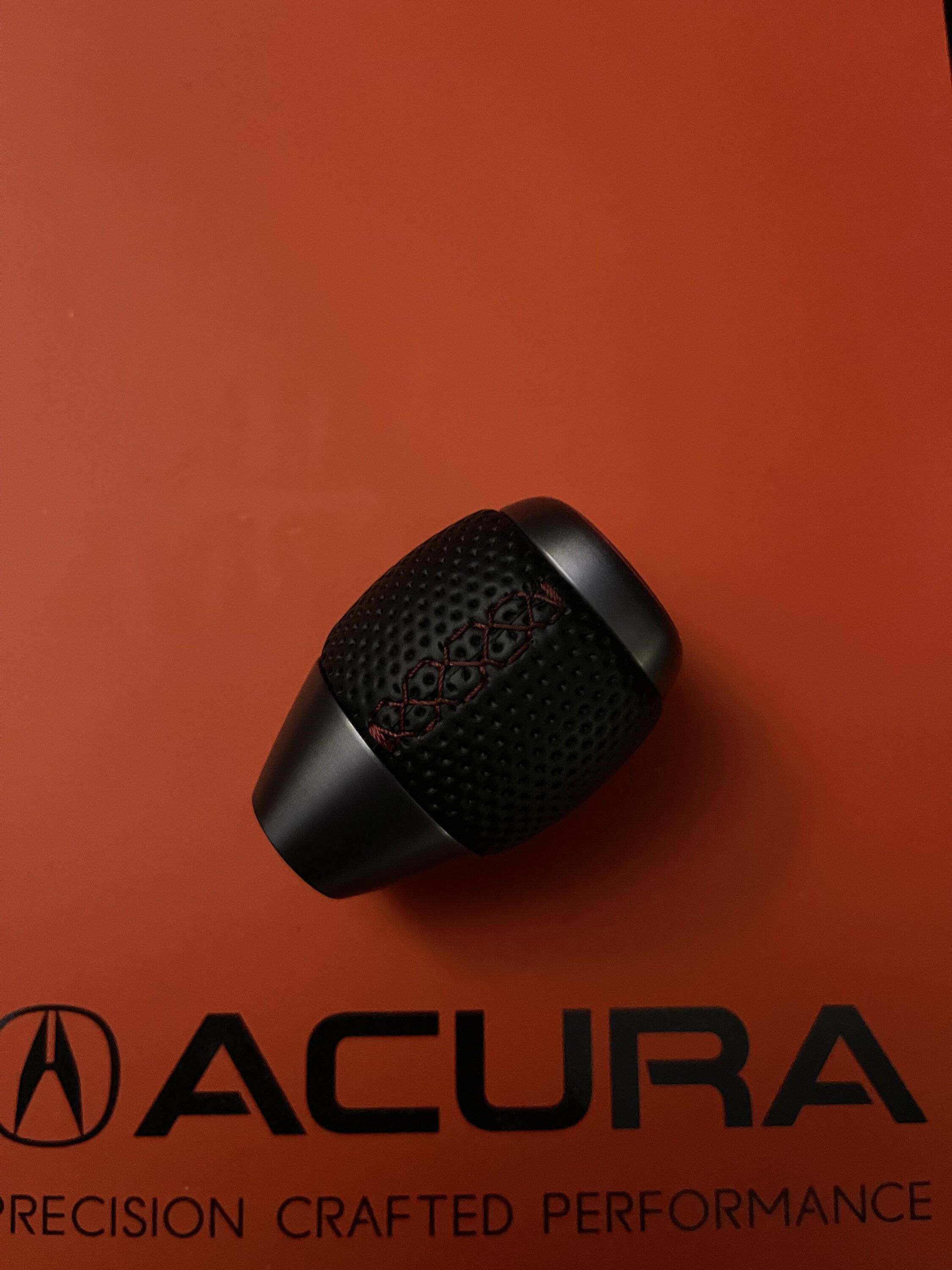 Acura Integra SOLD- OEM Integra Type S Shift Knob Red Stitching IMG_1731