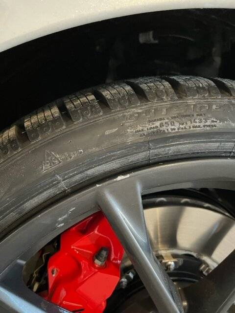 Acura Integra Wheel damage after installing snow tires IMG_5097