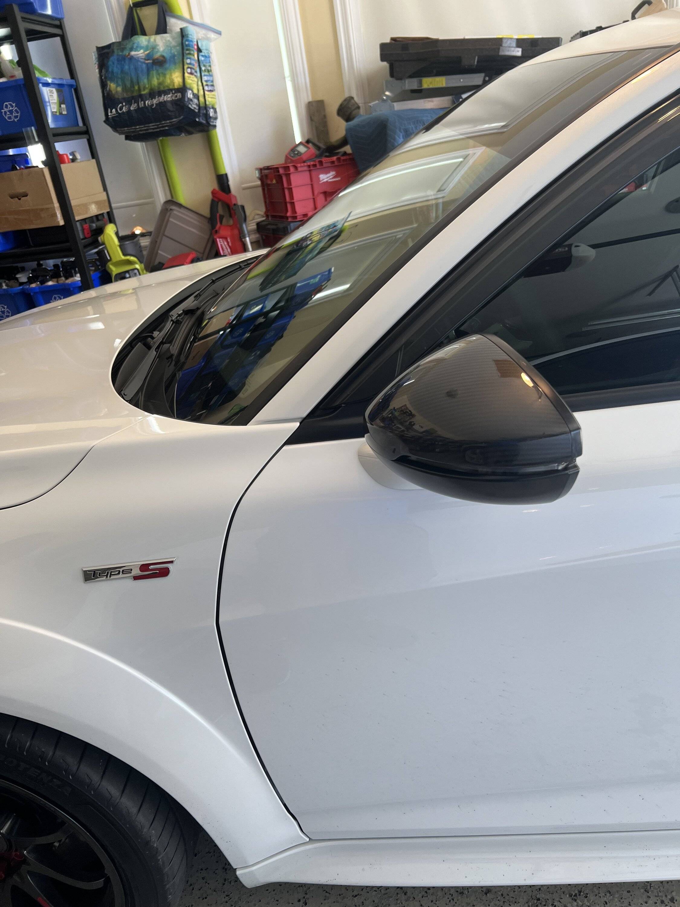 Acura Integra Carbon Fiber Mirror Caps - Installed on Type S IMG_9636