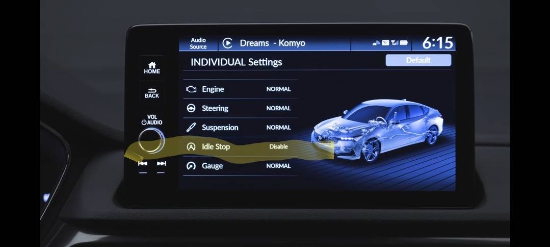 Acura Integra Idle Stop Disable Screenshot_20220315-150142_Gallery