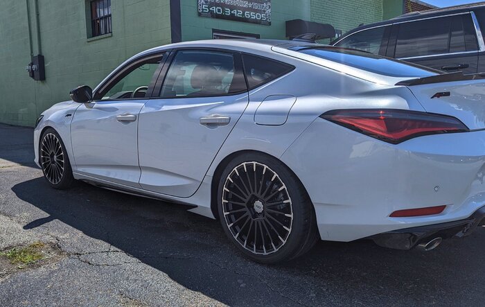 2023 PWP Integra lowered with Eibach springs on Mugen MDC 19" wheels