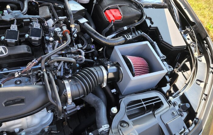 Custom made short ram intake now with video