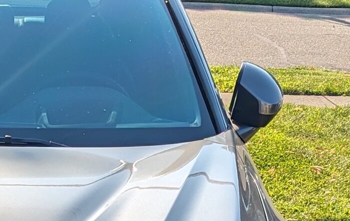 Auto Folding Mirrors installed